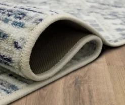 Pallas White & Blue Geo Ornamental Area Rug, (7.5' X 10') -Carpet Promotion 810601087 A8 5