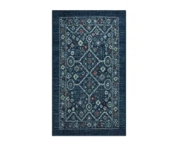 Mohawk Metis Navy & Green Geometric Area Rug