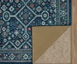 Mohawk Metis Navy & Green Geometric Area Rug -Carpet Promotion 810601088 A8 2