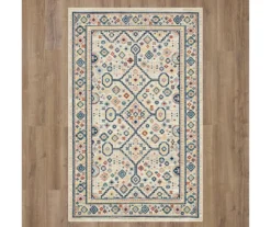 Metis Cream & Multi-Color Geometric Area Rug, (5' X 8') -Carpet Promotion 810601095 A0 2