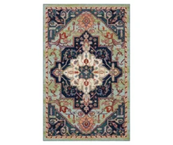 Mohawk Tethys Green & Blue Ornamental Area Rug -Carpet Promotion 810601104 A0 1