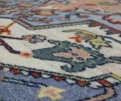 Mohawk Tethys Blue & Peach Ornamental Area Rug -Carpet Promotion 810601106 A8 3 1