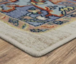 Mohawk Tethys Blue & Peach Ornamental Area Rug -Carpet Promotion 810601107 A8 1 1