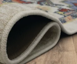 Tethys Blue & Peach Ornamental Area Rug, (5' X 8') -Carpet Promotion 810601107 A8 5