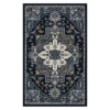 Tethys Navy & Charcoal Ornamental Area Rug, (5' X 8')