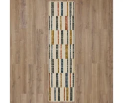 Mohawk Tilton Beige & Multi-Color Block Pattern Area Rug -Carpet Promotion 810601116 A0 2 1