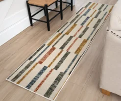 Mohawk Tilton Beige & Multi-Color Block Pattern Area Rug -Carpet Promotion 810601116 A0 3 1