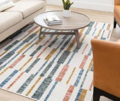 Tilton Beige & Multi-Color Block Pattern Area Rug, (5' X 8') -Carpet Promotion 810601117 A0 4
