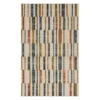Tilton Beige & Multi-Color Block Pattern Area Rug, (6' X 9')