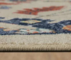 Queensbury Beige & Navy Ornamental Floral Area Rug, (5' X 8') -Carpet Promotion 810601122 A8 4