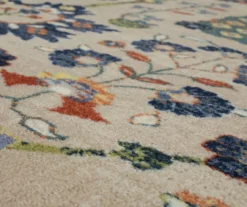 Queensbury Beige & Navy Ornamental Floral Area Rug, (6' X 9') -Carpet Promotion 810601123 A8 3