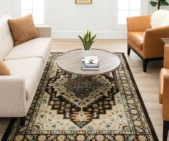 Akron Brown & Beige Geometric Area Rug, (5' X 8') -Carpet Promotion 810601127 A0 3