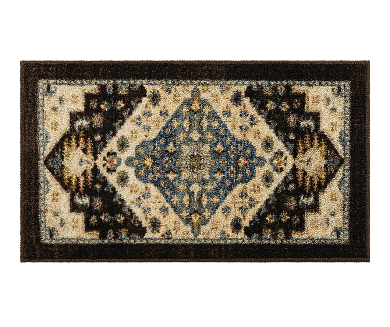 Akron Brown & Beige Geometric Area Rug, (6' X 9') 1 Akron Brown & Beige Geometric Area Rug, (6' X 9')