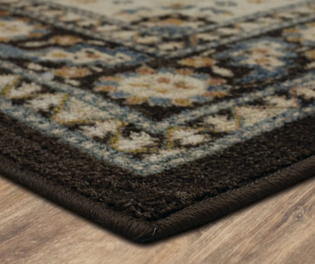 Akron Brown & Beige Geometric Area Rug, (6' X 9') 2 Akron Brown & Beige Geometric Area Rug, (6' X 9') - Image 2
