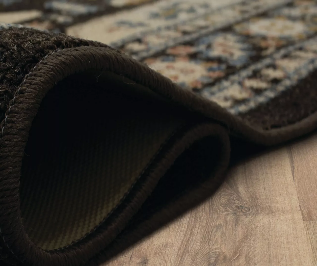 Akron Brown & Beige Geometric Area Rug, (6' X 9') 8 Akron Brown & Beige Geometric Area Rug, (6' X 9') - Image 8