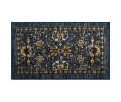 Mohawk Bay Hill Navy & Brown Floral Area Rug
