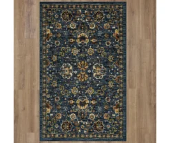 Mohawk Bay Hill Navy & Brown Floral Area Rug -Carpet Promotion 810601132 A0 2 1