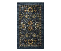 Mohawk Bay Hill Navy & Brown Floral Area Rug -Carpet Promotion 810601134 A0 1