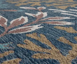 Coastal Cove Blue & Brown Coral Pattern Outdoor Area Rug, (2.5' X 6') 13 Coastal Cove Blue & Brown Coral Pattern Outdoor Area Rug, (2.5' X 6') -Carpet Promotion 810601142 A8 3