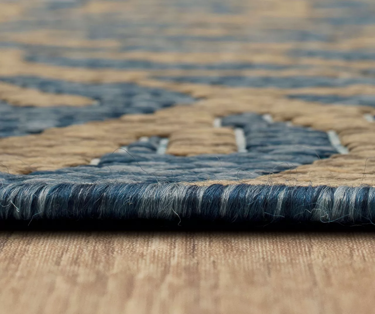 Coastal Cove Blue & Brown Coral Pattern Outdoor Area Rug, (2.5' X 6') 8 Coastal Cove Blue & Brown Coral Pattern Outdoor Area Rug, (2.5' X 6') - Image 8