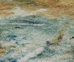 Shoreline Water Blue & Brown Abstract Area Rug, (2.5' X 6') -Carpet Promotion 810601147 A8 3