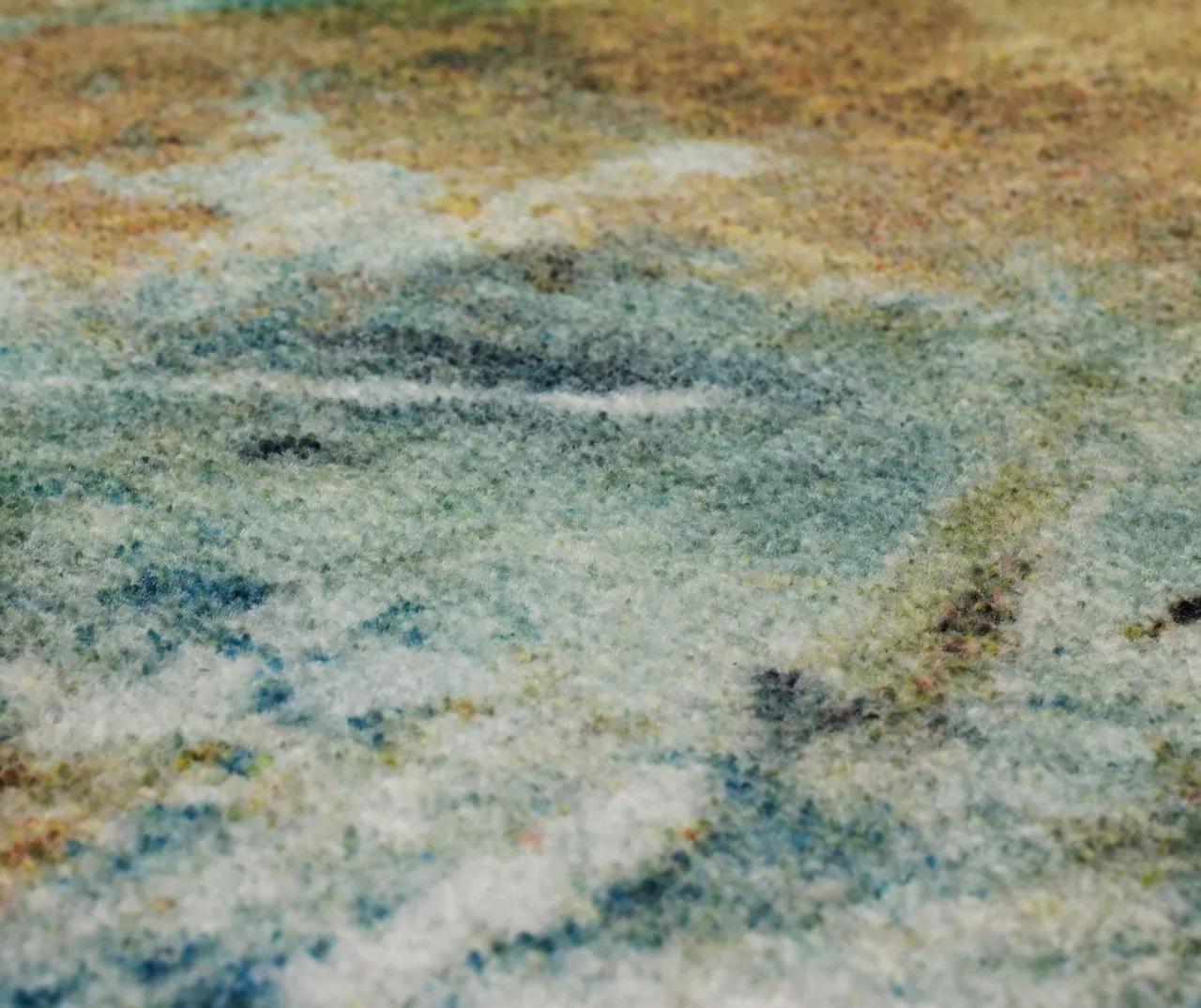 Shoreline Water Blue & Brown Abstract Area Rug, (2.5' X 8') 5 Shoreline Water Blue & Brown Abstract Area Rug, (2.5' X 8') - Image 5