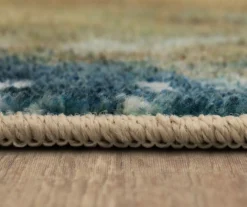 Shoreline Water Blue & Brown Abstract Area Rug, (2.5' X 8') 12 Shoreline Water Blue & Brown Abstract Area Rug, (2.5' X 8') -Carpet Promotion 810601148 A8 4
