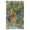 Confetti Canvas Blue & Multi-Color Abstract Area Rug, (5' X 8')