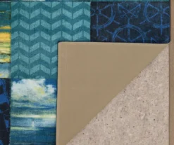 Beachscape Navy & Blue Patchwork Area Rug, (5' X 8') -Carpet Promotion 810601157 A8 2