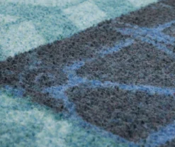 Beachscape Navy & Blue Patchwork Area Rug, (5' X 8') -Carpet Promotion 810601157 A8 3