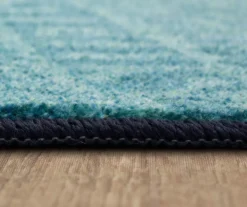 Beachscape Navy & Blue Patchwork Area Rug, (8' X 10') 15 Beachscape Navy & Blue Patchwork Area Rug, (8' X 10') -Carpet Promotion 810601158 A8 4