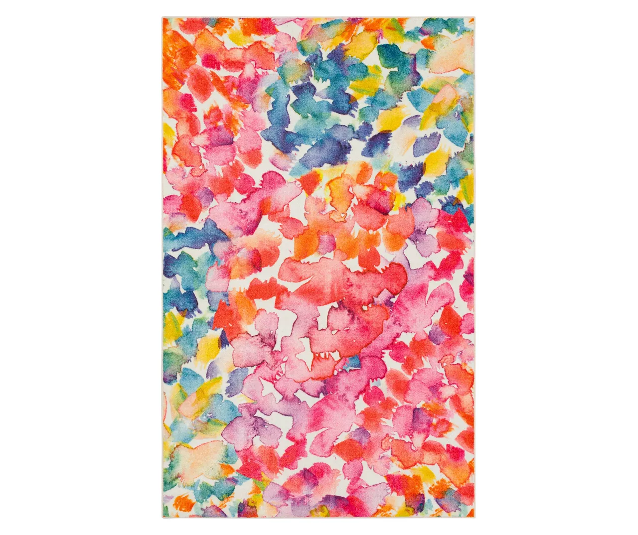 Sunwashed Dream Pink & Blue Watercolor Area Rug, (5' X 8') 1 Sunwashed Dream Pink & Blue Watercolor Area Rug, (5' X 8')
