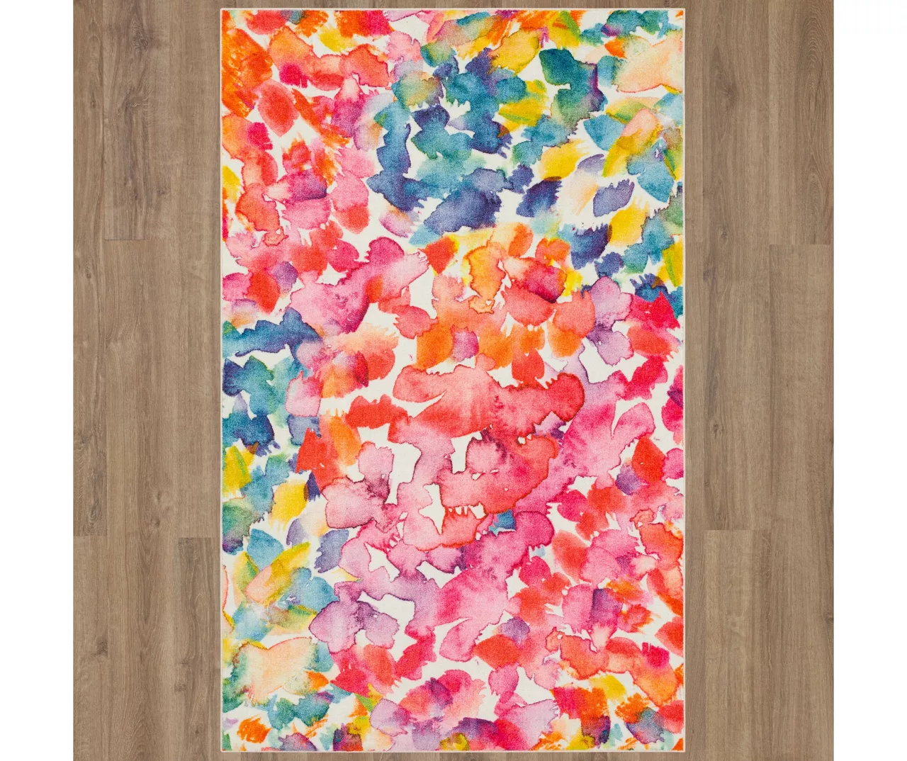Sunwashed Dream Pink & Blue Watercolor Area Rug, (5' X 8') 4 Sunwashed Dream Pink & Blue Watercolor Area Rug, (5' X 8') - Image 4