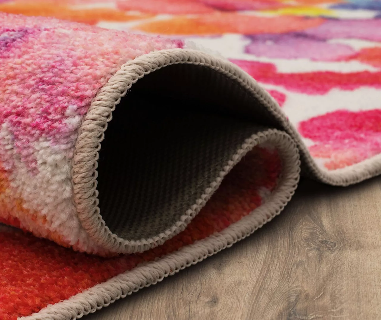 Sunwashed Dream Pink & Blue Watercolor Area Rug, (5' X 8') 9 Sunwashed Dream Pink & Blue Watercolor Area Rug, (5' X 8') - Image 9