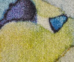 Blue & Black Floral & Stripe Mix Area Rug, (8' X 10') -Carpet Promotion 810601165 A8 3 1