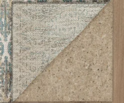 Paradise Grove Light Gray & Turquoise Arabesque Outdoor Area Rug, (8' X 10') -Carpet Promotion 810601166 A8 2