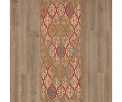 Paradise Grove Rust & Gray Arabesque Outdoor Area Rug, (2.5' X 6') 12 Paradise Grove Rust & Gray Arabesque Outdoor Area Rug, (2.5' X 6') -Carpet Promotion 810601167 A0 2