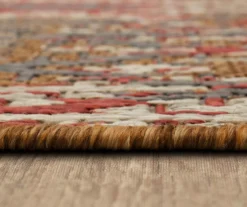 Paradise Grove Rust & Gray Arabesque Outdoor Area Rug, (2.5' X 6') 15 Paradise Grove Rust & Gray Arabesque Outdoor Area Rug, (2.5' X 6') -Carpet Promotion 810601167 A8 4