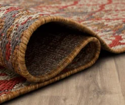 Paradise Grove Rust & Gray Arabesque Outdoor Area Rug, (4' X 5.5') -Carpet Promotion 810601168 A8 5