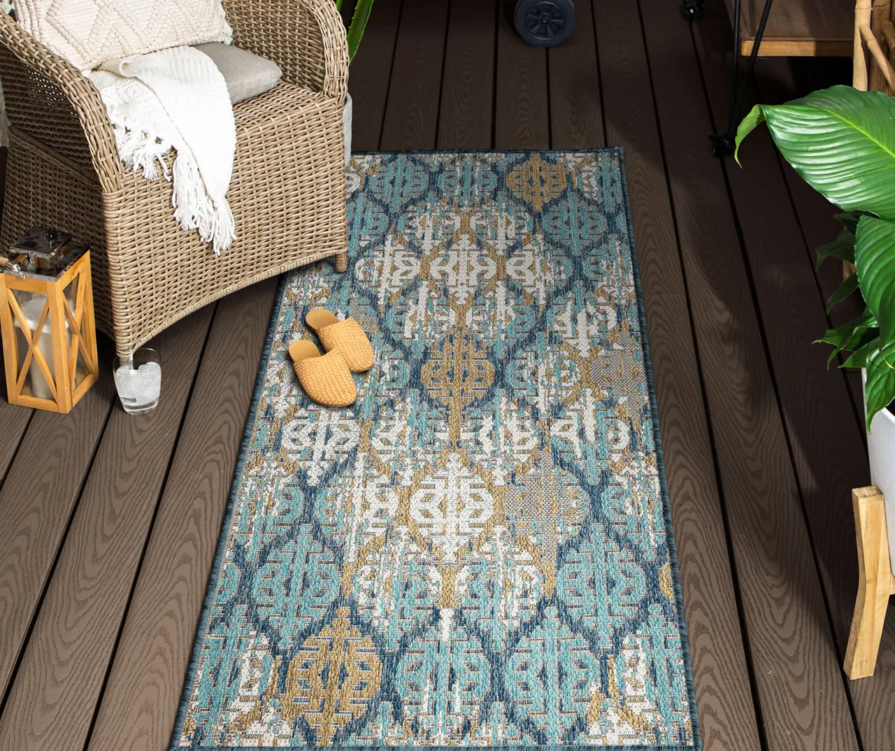 Mohawk Home Paradise Grove Blue Area Rug 10 Mohawk Home Paradise Grove Blue Area Rug - Image 10