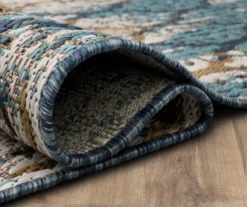 Paradise Grove Blue & Brown Arabesque Outdoor Area Rug, (2.5' X 6') 17 Paradise Grove Blue & Brown Arabesque Outdoor Area Rug, (2.5' X 6') -Carpet Promotion 810601171 A8 5