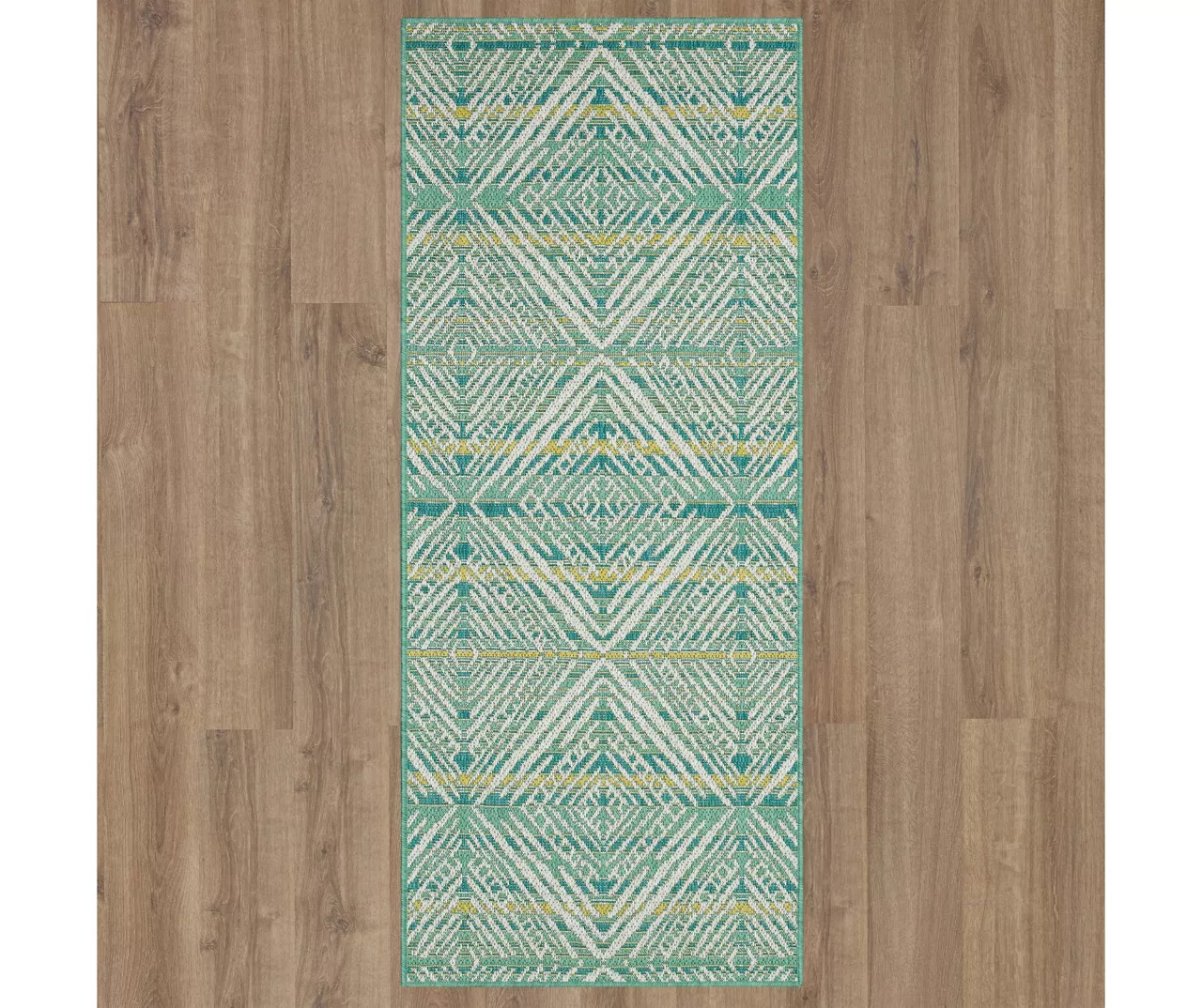Mohawk Home Poolside Diamond Teal Area Rug 7 Mohawk Home Poolside Diamond Teal Area Rug - Image 7