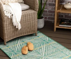 Mohawk Home Poolside Diamond Teal Area Rug 29 Mohawk Home Poolside Diamond Teal Area Rug -Carpet Promotion 810601175 A0 4 1