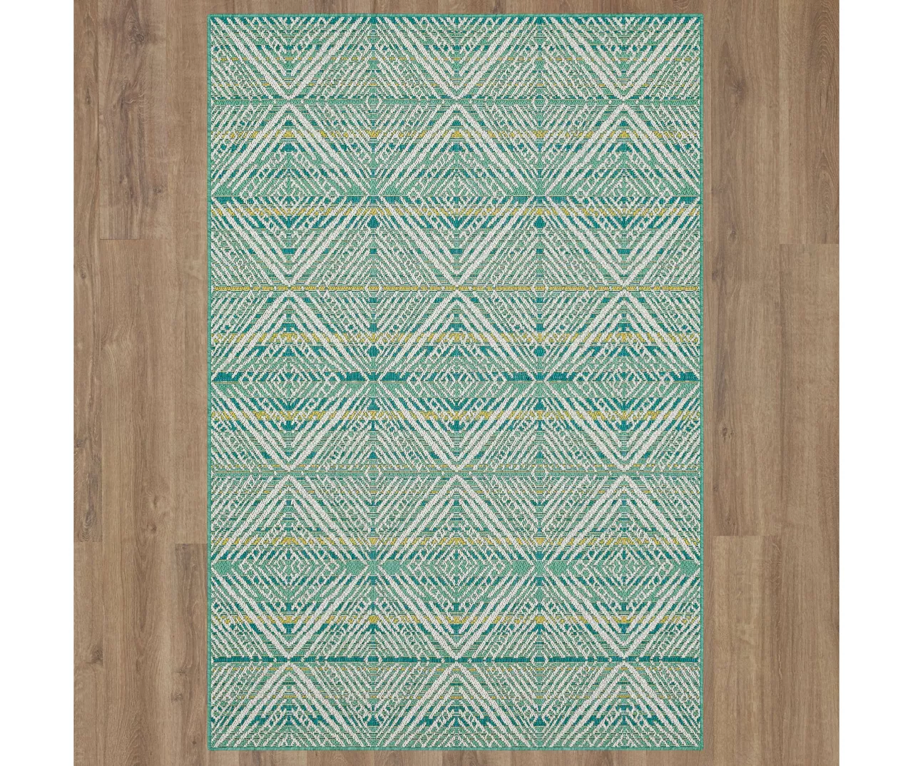 Mohawk Home Poolside Diamond Teal Area Rug 15 Mohawk Home Poolside Diamond Teal Area Rug - Image 15