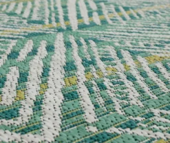 Poolside Diamond Teal & Green Outdoor Area Rug, (8' X 10') 11 Poolside Diamond Teal & Green Outdoor Area Rug, (8' X 10') -Carpet Promotion 810601178 A8 3