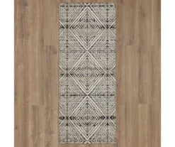 Mohawk Home Poolside Diamond Dark Grey Area Rug -Carpet Promotion 810601179 A0 2 1