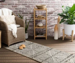 Mohawk Home Poolside Diamond Dark Grey Area Rug -Carpet Promotion 810601179 A0 3 1