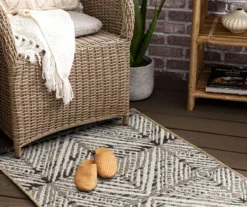 Mohawk Home Poolside Diamond Dark Grey Area Rug -Carpet Promotion 810601179 A0 4 1