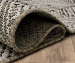 Poolside Diamond Dark Gray & Ivory Outdoor Area Rug, (2.5' X 6') -Carpet Promotion 810601179 A8 5