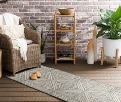 Mohawk Home Poolside Diamond Light Grey Area Rug -Carpet Promotion 810601183 A0 3 1